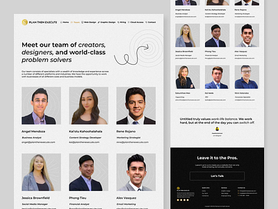 Design Agency Team Page agency branding design figma ui ui design ui designer uidesign uiux userinterface ux ux ui design web web design web page web site webdesign webpage website website design