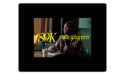 89K • Brand Identity + Rebranding art direction brand contemporary creative design editing font minimal modern production professional serif video