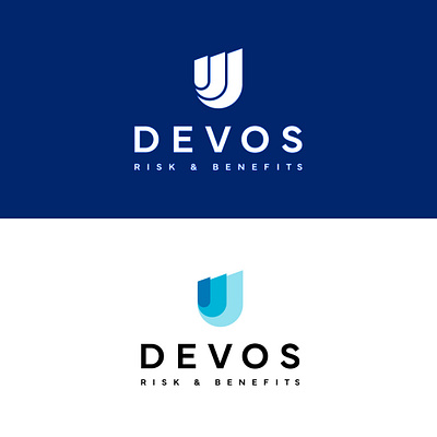 Logo Design for Devos Risk & Benefits Insurance Broker branding logo