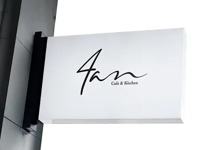 4am - Early Riser's Cafe & Kitchen Logo animation board branding graphic design lighiting light logo outside branding