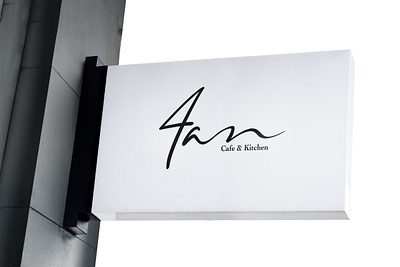 4am - Early Riser's Cafe & Kitchen Logo animation board branding graphic design lighiting light logo outside branding