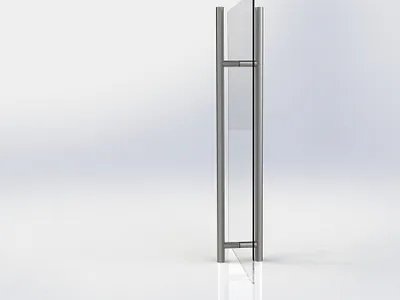 Pull handle 3d branding design graphic design