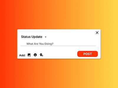 Status Update 081 app branding dailyui design logo status update ui ux vector