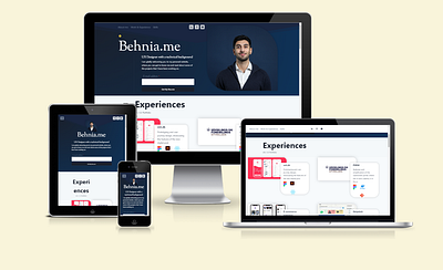 Portfolio website behnia branding graphic design portfolio portfolio design ui