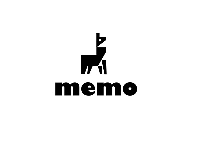 Memo animal bold branding geometric logo logodesign modern