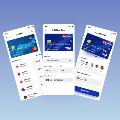 Bank App UI Screen design. figma figmadesign ios app design ui