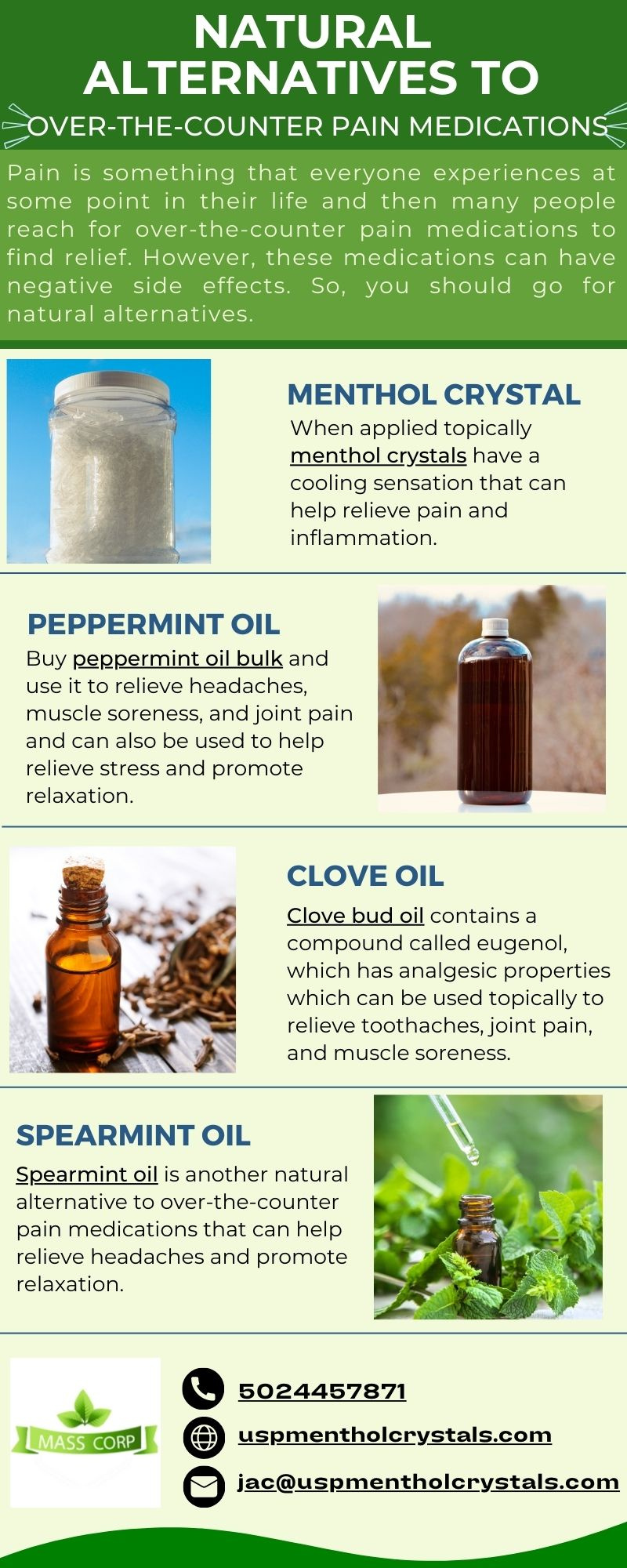 Natural Alternatives to OvertheCounter Pain Medications by Mass