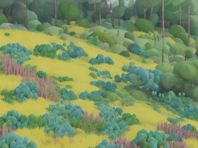 Generative Flora 3d 3d illustration 3d landscape ai botanical illustration cg diligence generative art illustration nature illustration plant illustration plants stuart wade
