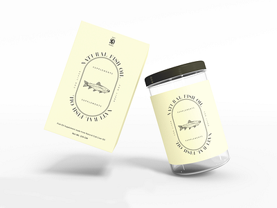 Mock Up | Packaging Logo for Fish Oil Supplements branding design graphic design illustration packaging typography