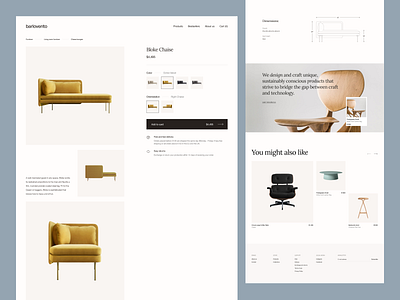 Product page - Furniture concept store addtocart card cart custom design ecommerce furniture futuristic grid layout modern product productcard productpage shop store ui uidesign ux vibrant