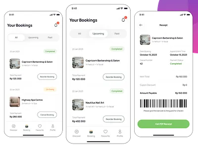 Booking App UI/UX app ui booking app ui design ui