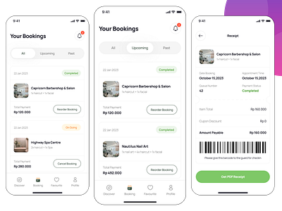 Booking App UI/UX app ui booking app ui design ui