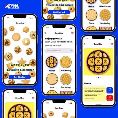 The Eid al-Fitr Apps Cemilku app apps branding cake apps design eid food apps graphic design illustration interface mobile apps ramadhan typography ui vector