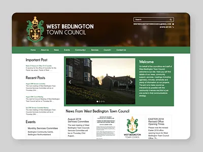 Town Council Website - Design, Development, Wordpress