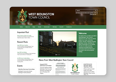 Town Council Website - Design, Development, Wordpress