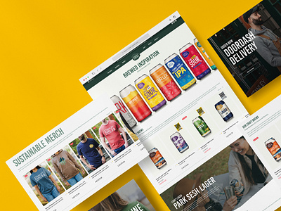 Design site of a brewery and online store