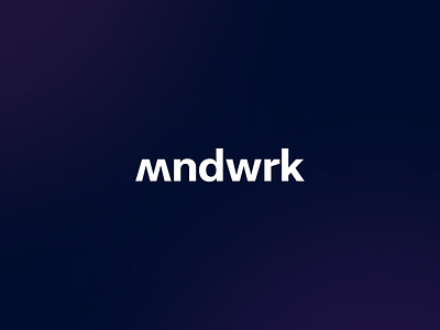 Mndwrk - Logo branddesign branding design graphic design icondesign illustration logo logodesign motion graphics ui