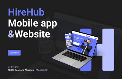 HireHub - Find Jobs Mobile App & Website app branding case study design graphic design illustration mobile app ui ux ux designer uxui design