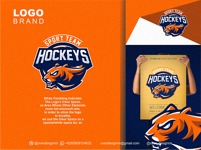 Hockey Logo branding design graphic design hockey identity illustration logo mark sport team tshirt vector