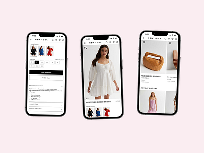 New Look - Product Details Page animation apps design ecommerce fashion figma graphic design principle product design prototyping ui uiux user interface design web design