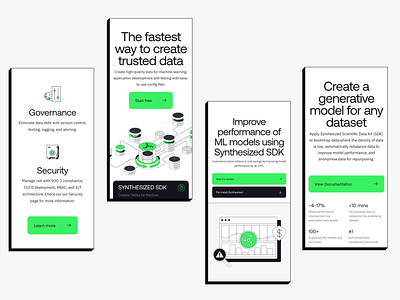 Synthesized Mobile Website branding data design devops graphic design icons illustration interface mobile mobile website responsive design responsive website ui user experience user interface ux ux design web web marketing website