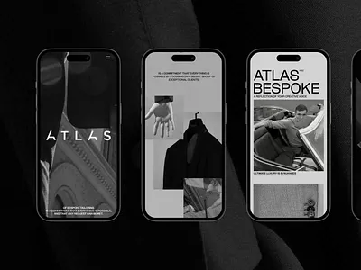 ATLAS Mobile editorial grid synchronized ui ux video web website