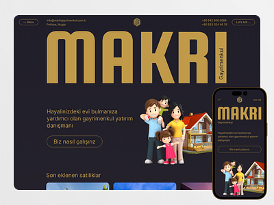 Makri Real Estate Website Concept interface real estate ui ui design uidesign user interface