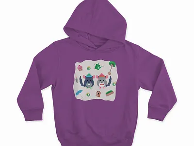 Худи с шиншиллами branding design drawing graphic design illustration logo typography ui ux vector