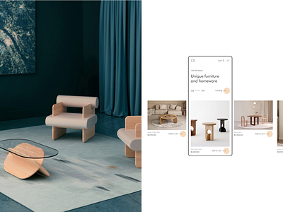 Mobile Catalog furniture slider catalog concept design e commerce online store slider ui user interface ux webdesign