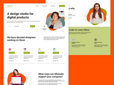 SRstudio website design design graphic design landing page ui ux website website design