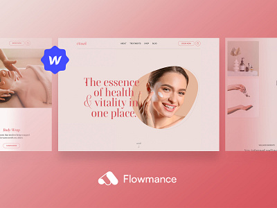 Ritual Wellness Webflow Template health template message template spa template template webflow template wellness template