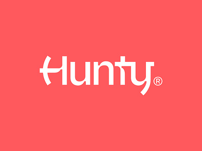 Hunty® Brand Identity brand branding lettermark logo logo design logomark logotype simple typo typography