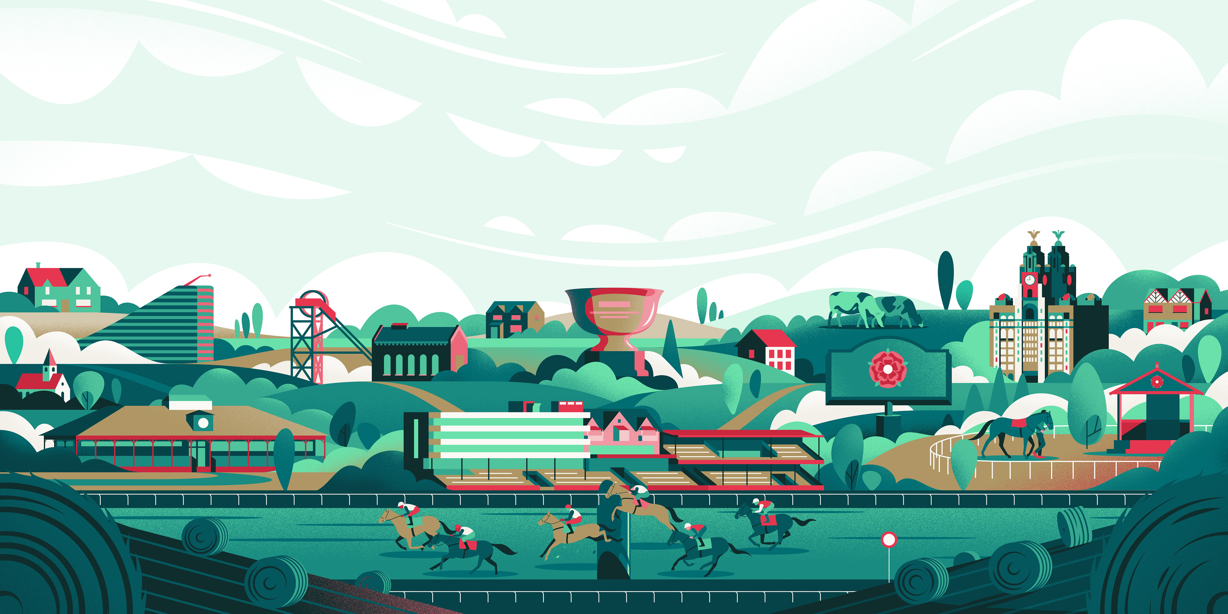 10/14 The Jockey Club advertising illustration advertizing illustration artist design equestrian geometric illustration glasgow graphic design horse racing illustration illustrator marketing illustration product illustration scottish sports design sports illustration vector