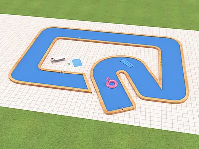 Branded Alphabet | Q is for... 36dot branding pool render type typography water