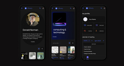 Library App Mobile design ui ux