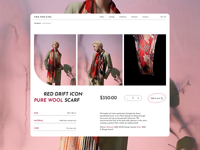 Product card - Yeng Ting Choo card product concept design e commerce minimal modern online store product design ui user interface webdesign website