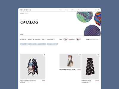 Catalog - Yeng Ting Choo catalog concept design e commerce minimal modern online store product design ui user interface ux webdesign website