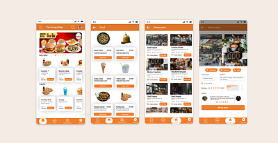 Food App interface app food graphic design ui ux