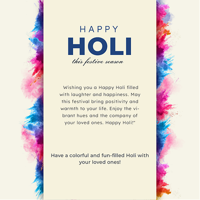 Holi celebration festival graphic design holi india post