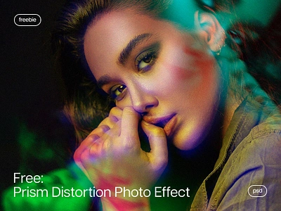 Prism Distortion Photoshop Effect colorful crystal distortion download free freebie glirch graphic design photo photography photoshop pixelbuddha prism psd rainbow refraction