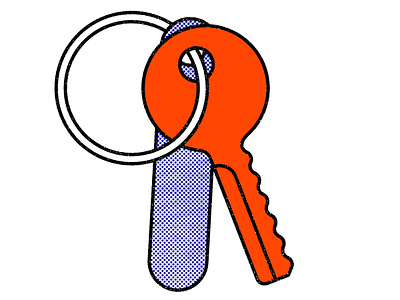 Ringlet & 36daysoftype key key chain r ring type