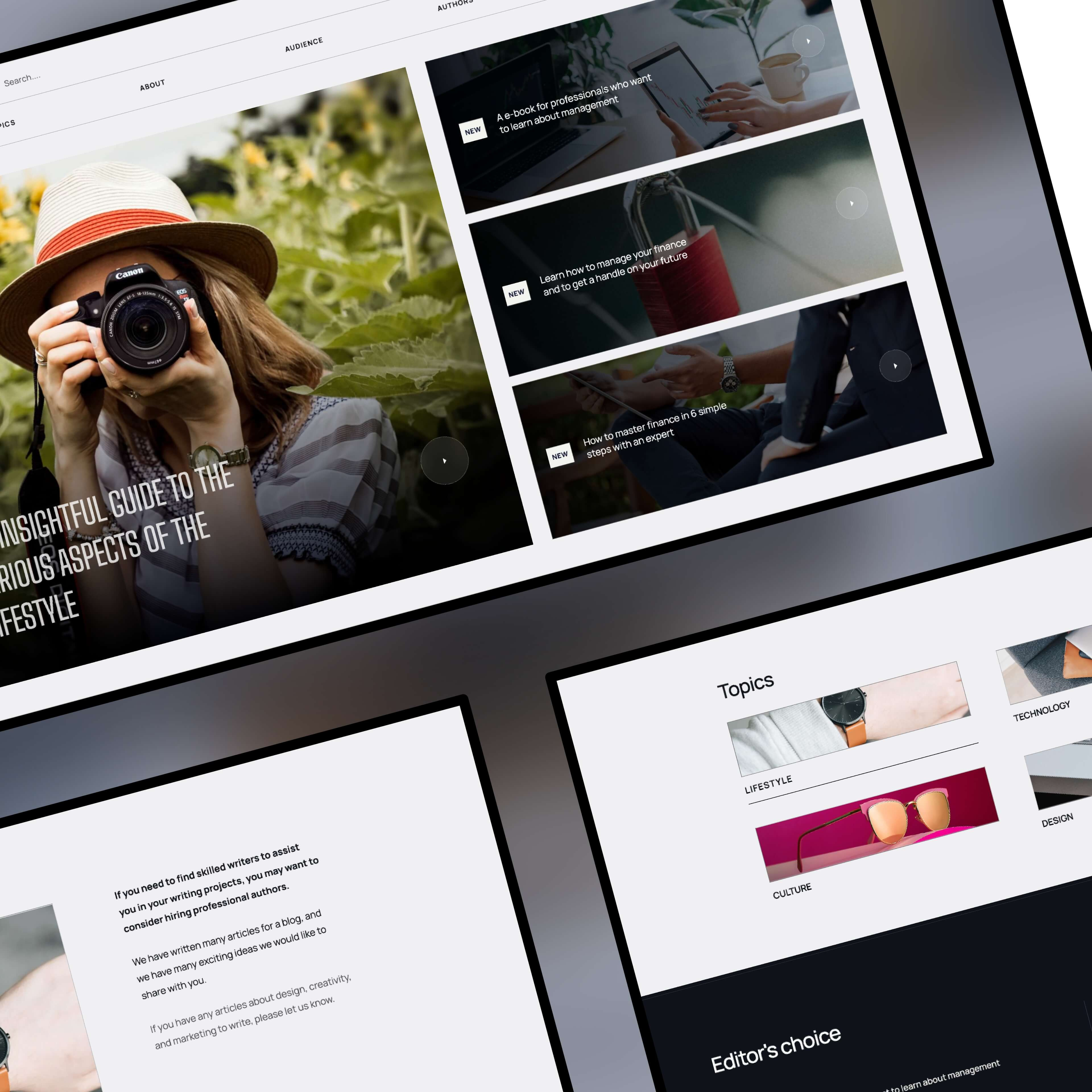 Blog & Magazine lifestyle website designs: Webflow template blog business creative design interactions landing page lifestyle magazine marketing metrik template modern portfolio template ui uiux unique web webflow website website design