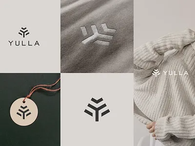 YULLA Fashion Logo brand design branding fashion letter y logo luxury minimalist y logo