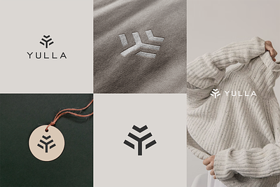 YULLA Fashion Logo brand design branding fashion letter y logo luxury minimalist y logo