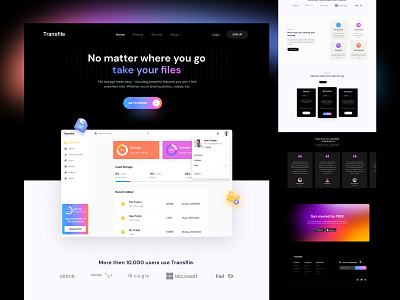 Saas Landing Page UI/UX design dark landing page saas saas landing ui uiux ux web web ui website design wireframe