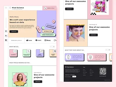Creative Agency Website Design figma illustration logo mobile ui webdesign