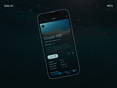 Virtual Reality — Daily UI #073 app challenge daily daily ui daily ui 073 dailyui dailyui 073 dailyui073 mobile ui ux virtual reality vr