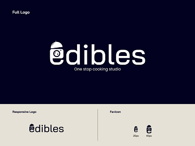 Edibles Logo Design cinematography cooking cooking studio logo design