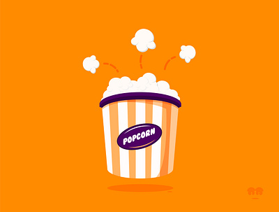 Pop'n adobe cartoon clean design graphic graphic design icon illustration illustrator logo movie popcorn theatre toon vector