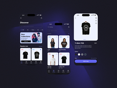 ⇪ e-commerce app app collections design e commerce ios mobile shop store tshirt ui